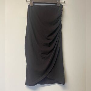 James Perse Black Midi Skirt